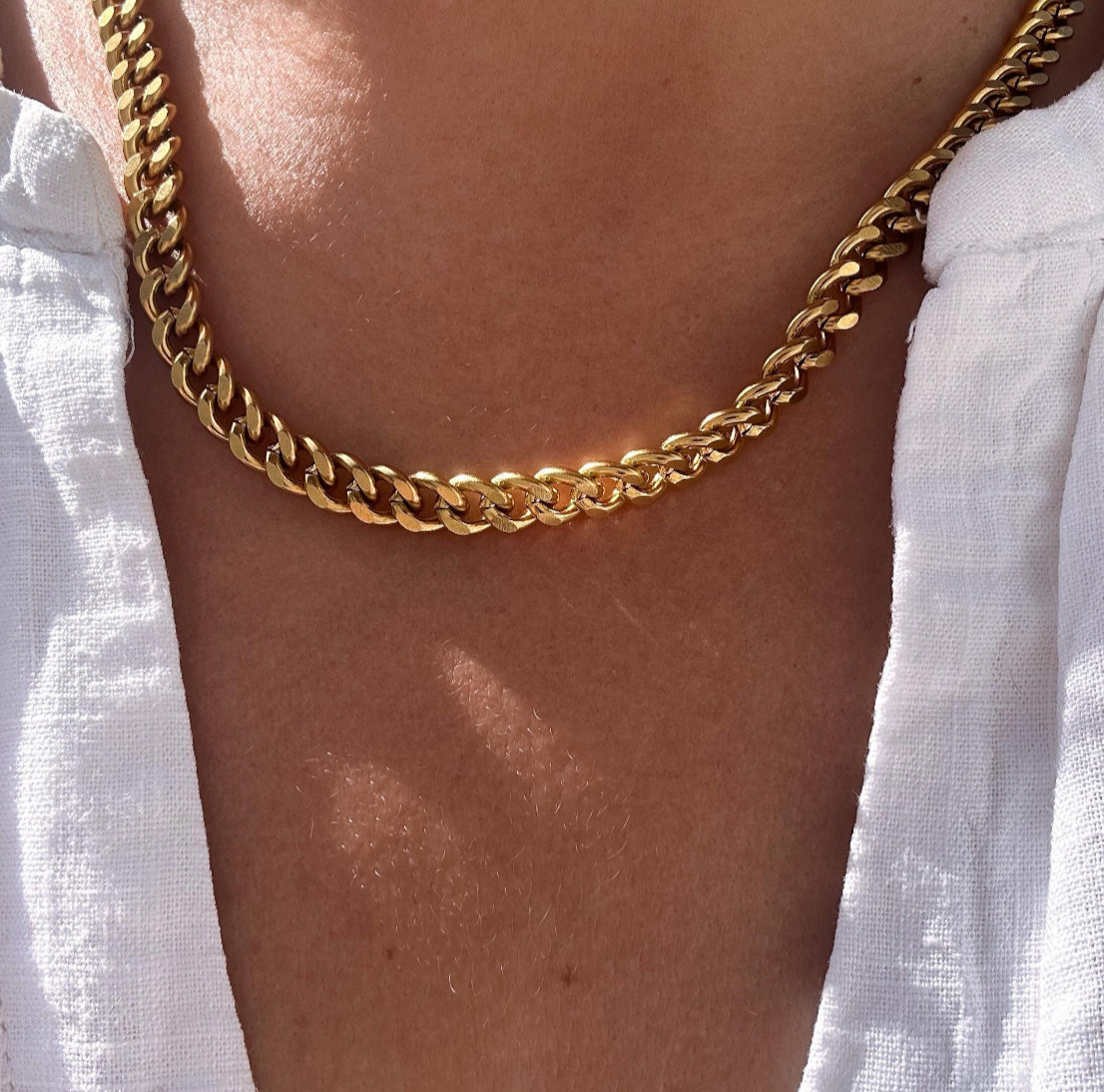Cuban Link Gold Plated Chain – Scraffs - Main Image