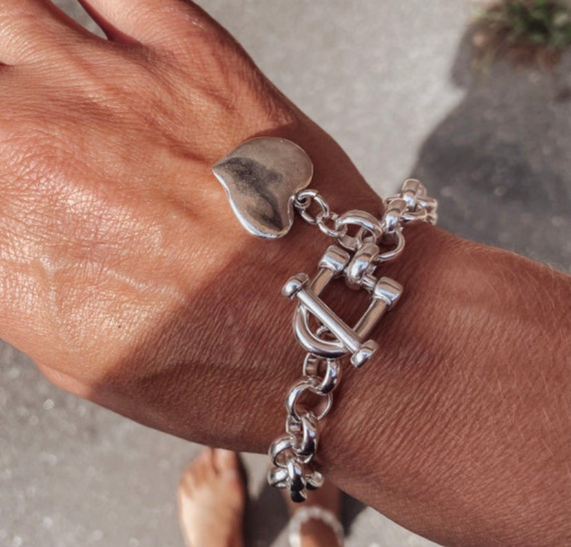 Love Tokens Men's Silver Chain Bracelet – 6Whiskey Company